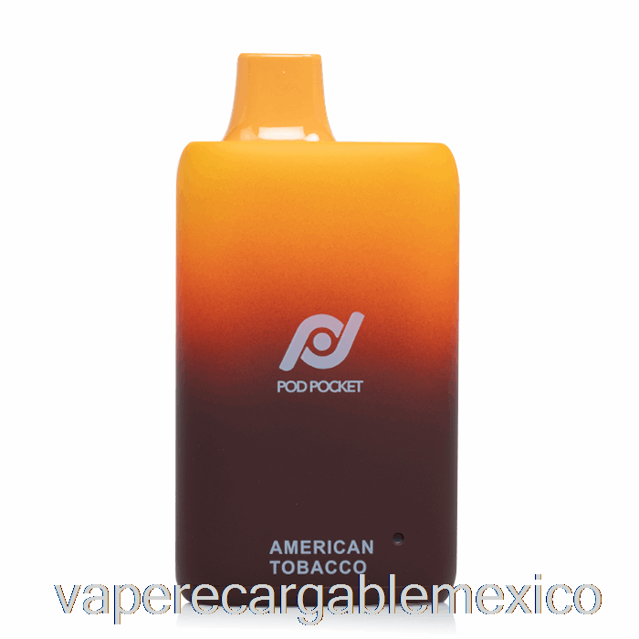 Vape Recargable Pod Pocket 7500 Tabaco Americano Desechable